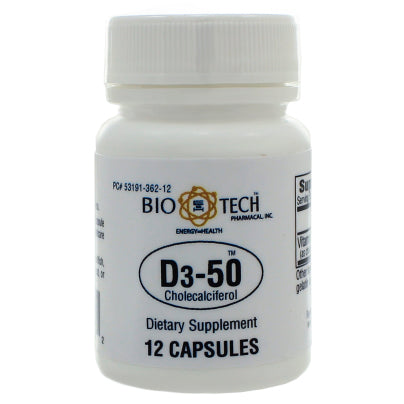 D3-50 50,000IU 12 capsules