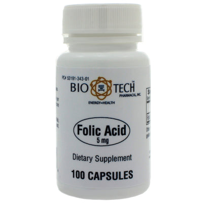 Folic Acid 5mg 100 capsules