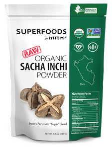 Raw Organic Sacha Inchi Powder 8.5 Ounces