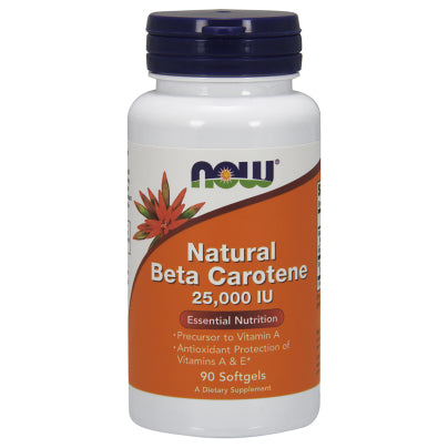 Natural Beta Carotene 25,000IU 90 Softgels