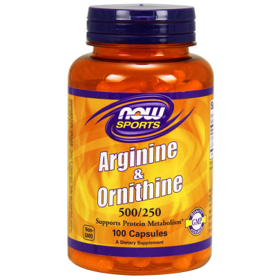 Arginine & Ornithine 500/250mg 100 capsules