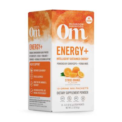 Energy + Citrus Orange Mushroom Superfood Drink Stick 10 Pack
