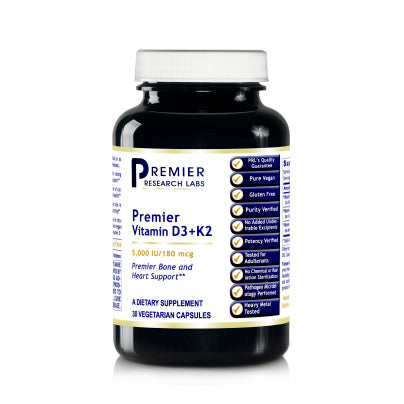 Premier Vitamin D3+K2 30 capsules