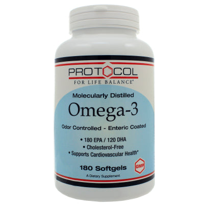 Omega-3 Molecularly Distilled 180 Softgels