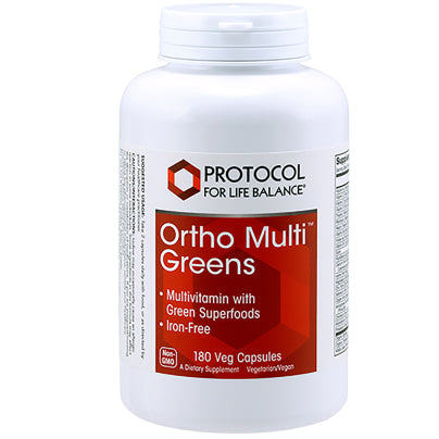 Ortho Multi Greens Iron-Free 180 capsules