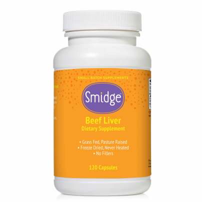Smidge™ Beef Liver Capsules - Protein & Vitamin A - Grass-fed 120 capsules