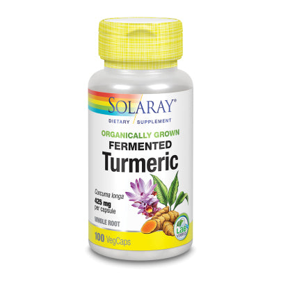 Organically Grown Fermented Turmeric Root 100 capsules