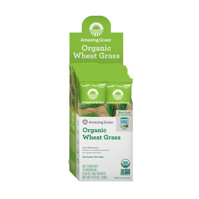 Organic Wheat Grass 15 packets