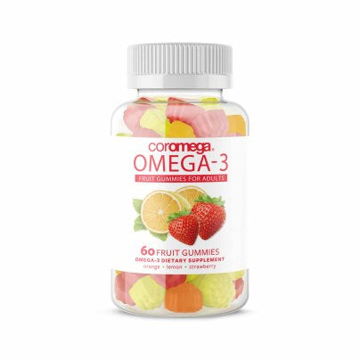 Coromega Omega-3 Fruit Gummies for Adults 60 gummies
