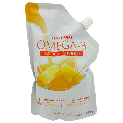 Omega-3 Big Squeeze Tropical + D 16 Ounces