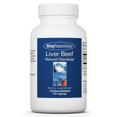 Liver Beef Glandular 500mg 125 capsules