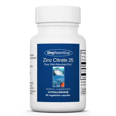 Zinc Citrate 25mg 60 capsules