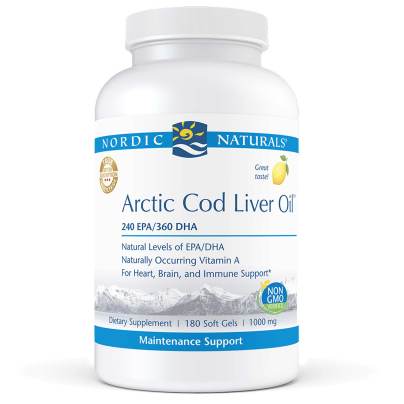 Arctic Cod Liver Oil Lemon 180 Softgels