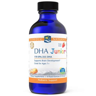 DHA Junior Liquid Strawberry Liquid 4 Ounces