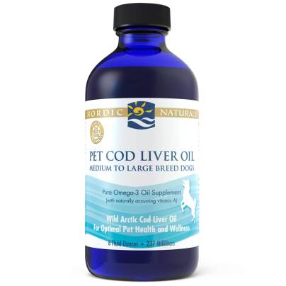 Pet Cod Liver Oil Liquid Plain 8 Ounces