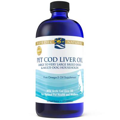 Pet Cod Liver Oil Liquid Plain 16 Ounces