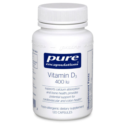 Vitamin D3  10 mcg (400 IU) 120's