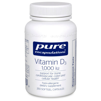 Vitamin D3  25 mcg (1,000 IU) 250's