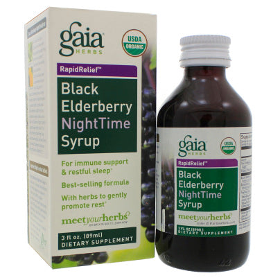 Black Elderberry NightTime Syrup 3 Ounces