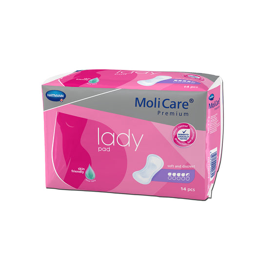Molimed Premium Mini Absorbent Bladder Control Pads 10.5'' X 4.5'' 14/Bag 1 PK