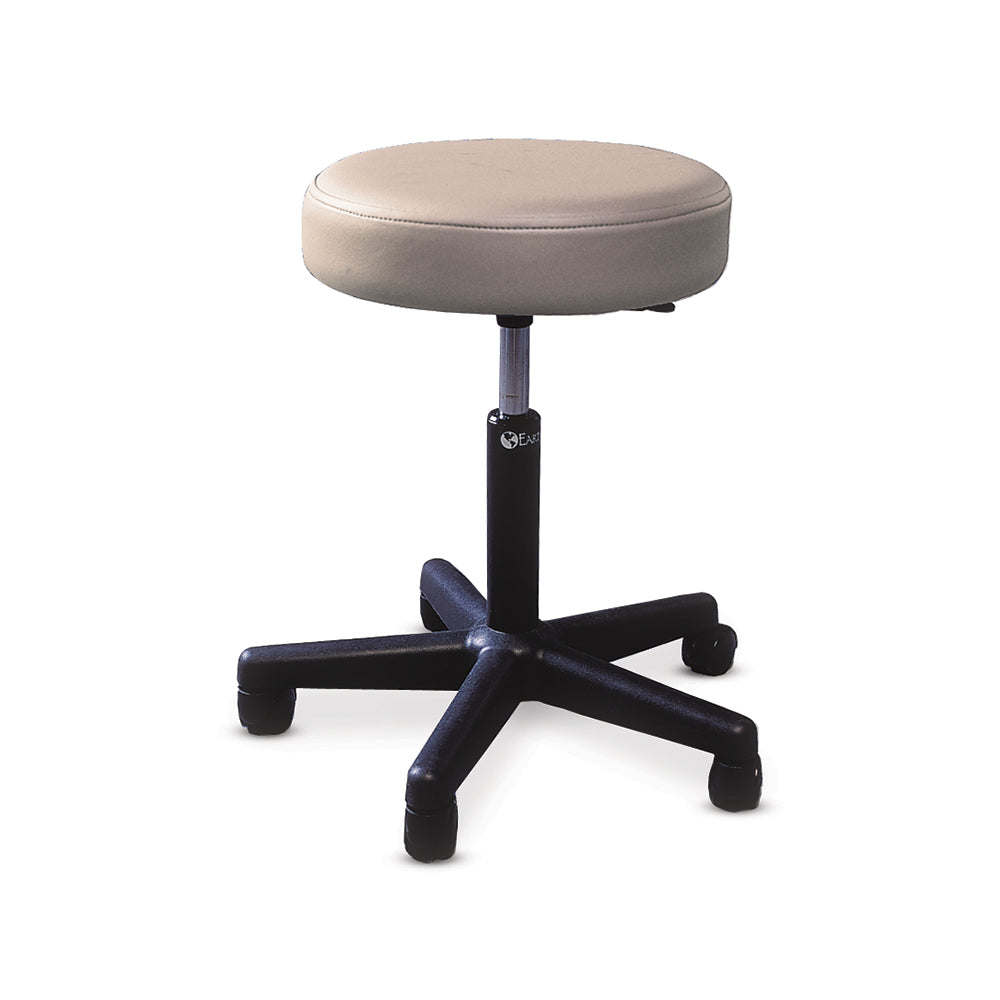 Pneumatic Stool With Padded Seat And With Twin-Wheel Swivel Casters Marie'S Beige 1 EA