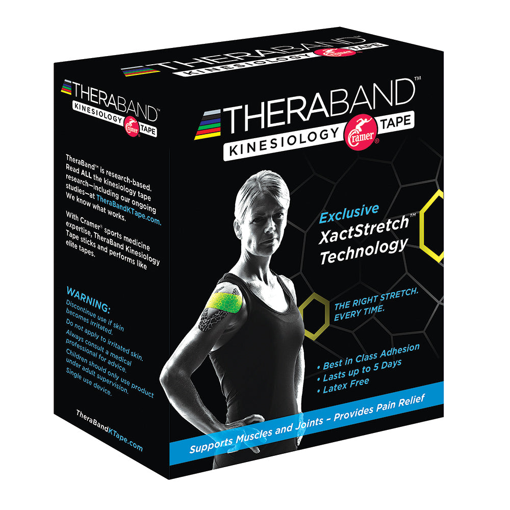 Theraband Kinesiology Tape Standard Roll 2"X16.4' - Hot Red/Black Print 1 EA