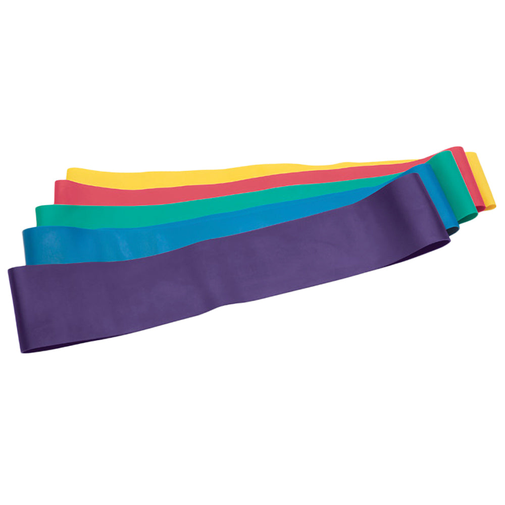 Rainbow Exercise Band Mini Loops For Hand Exercise Level 2 Ruby 1 EA