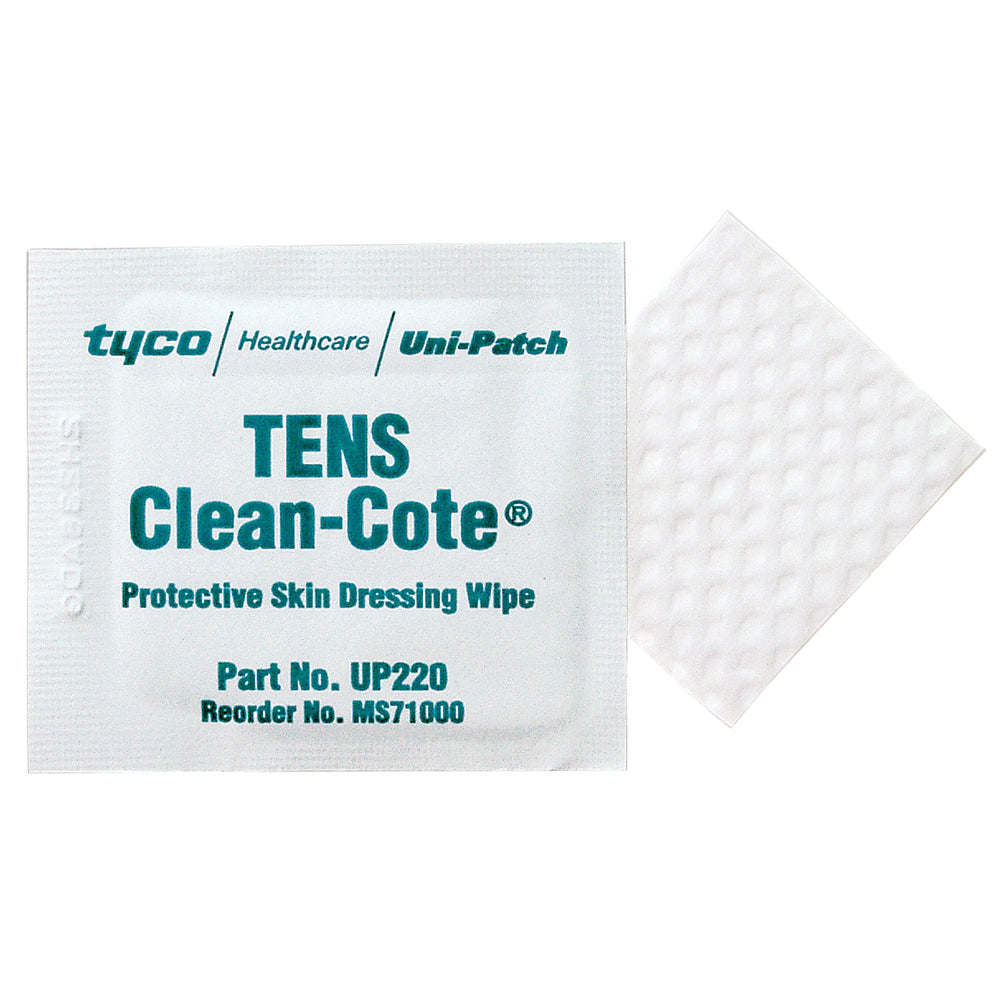 Tens Clean-Cote Pretreatment Skin Wipes Single Use Towelettes 50/Box 1 BX
